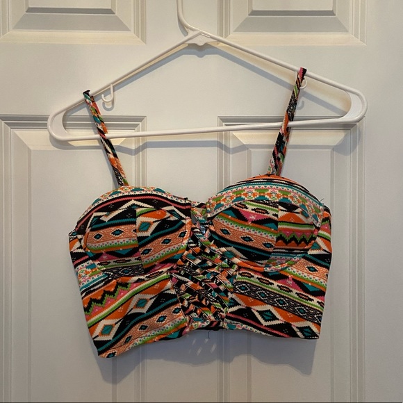 Joyce Tops - Aztec crop top